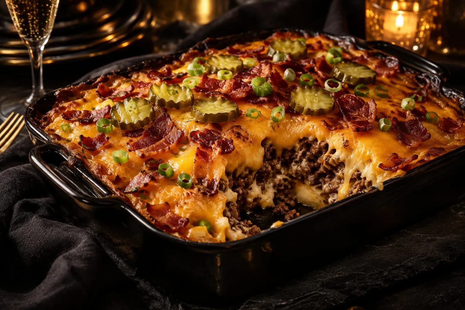 Bacon Cheeseburger Casserole
