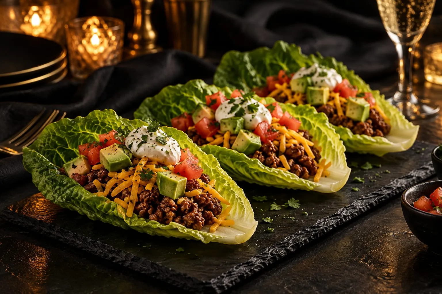 Beef Taco Lettuce Cups