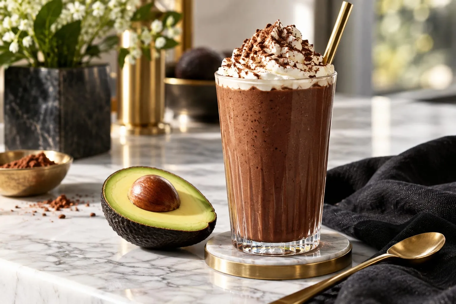 Creamy Chocolate Avocado Smoothie