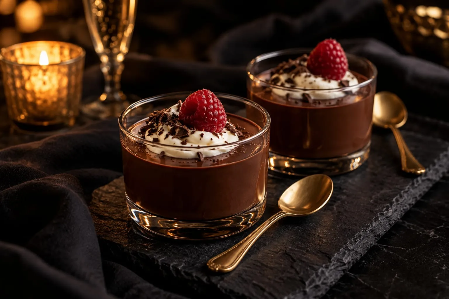 Dark Chocolate Pots de Crème