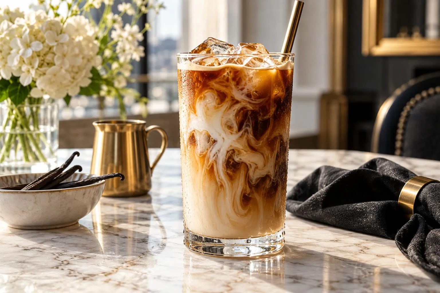 Iced Vanilla Cream Latte