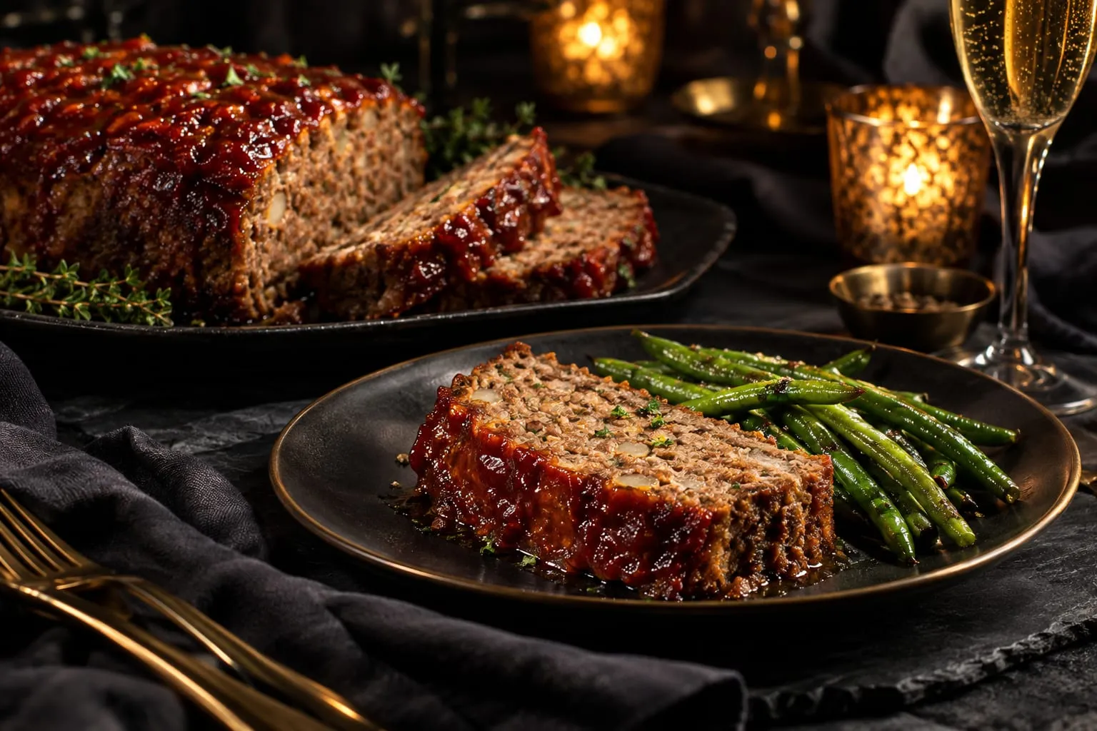 Classic Keto Meatloaf with Tangy Glaze