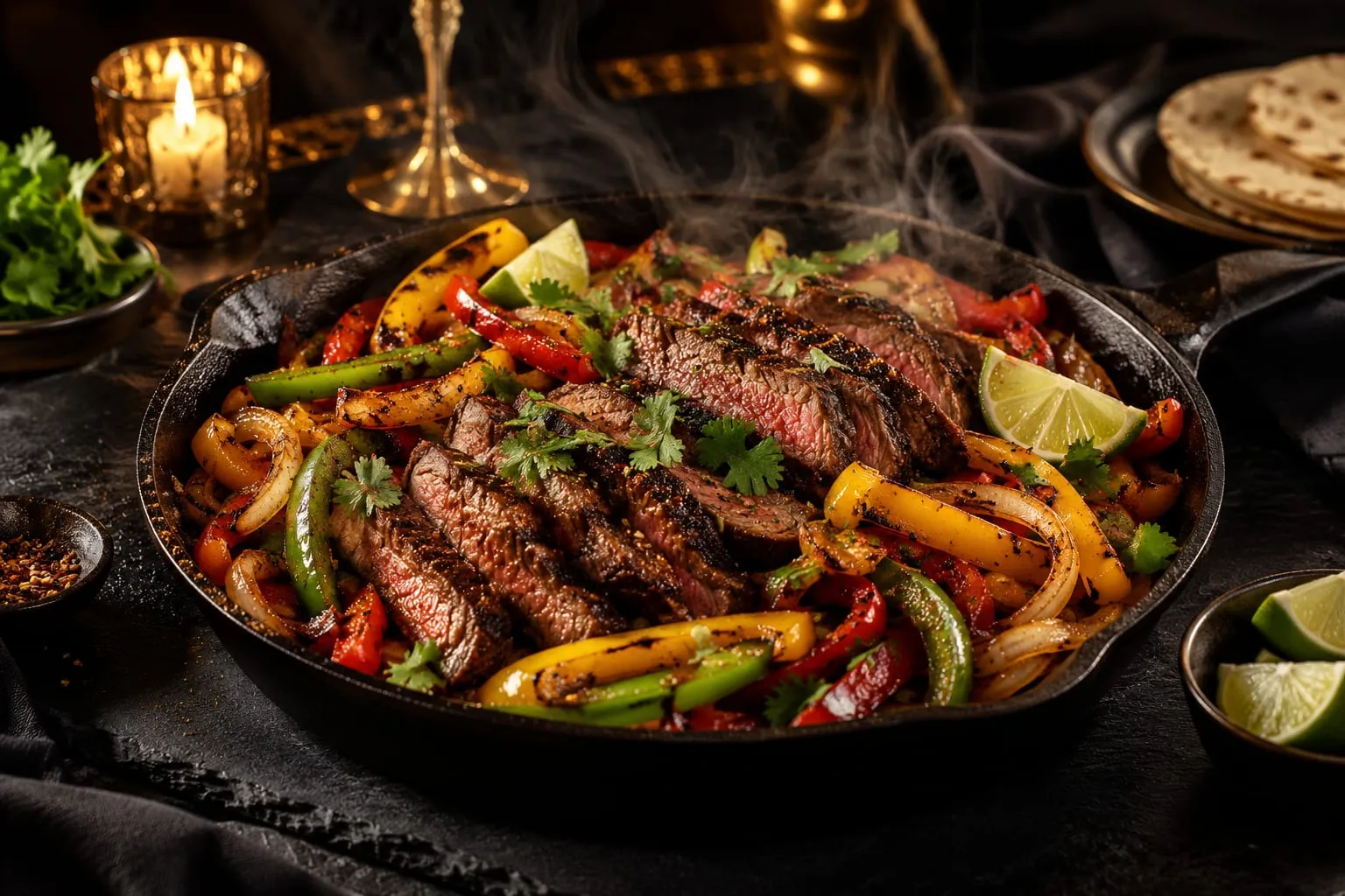 Sizzling Steak Fajita Skillet