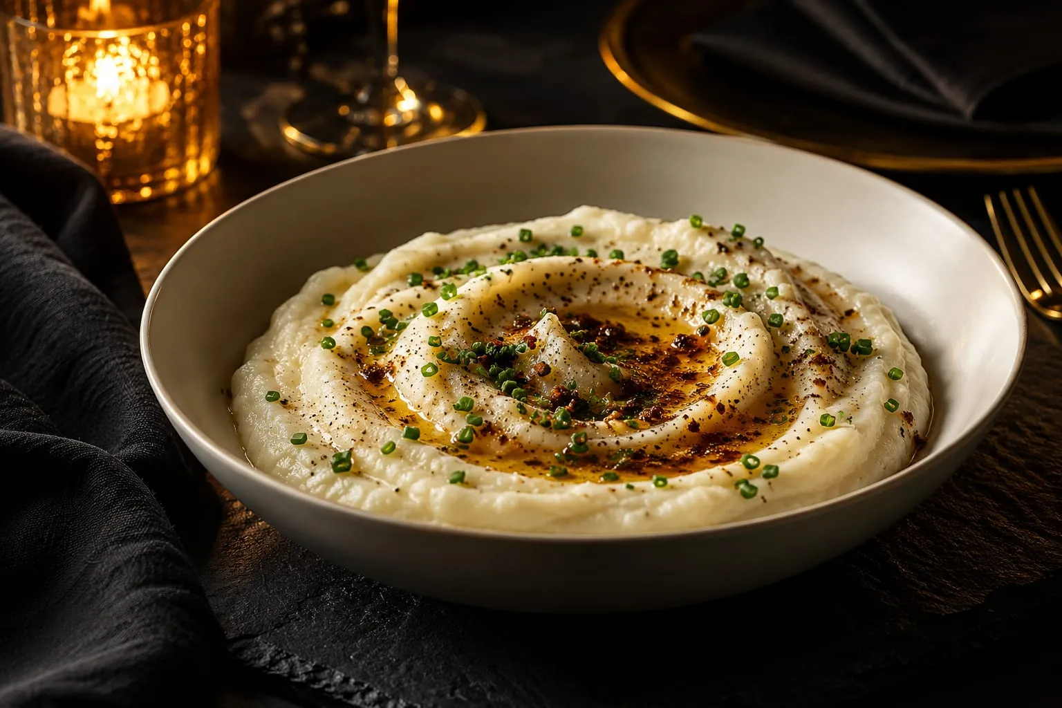 Whipped Cauliflower Purée with Brown Butter